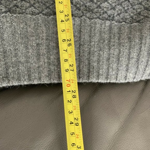 Joseph Abboud 1/4 zip Wool Knit Swearer gray Men's Size Large - Picture 7 of 8